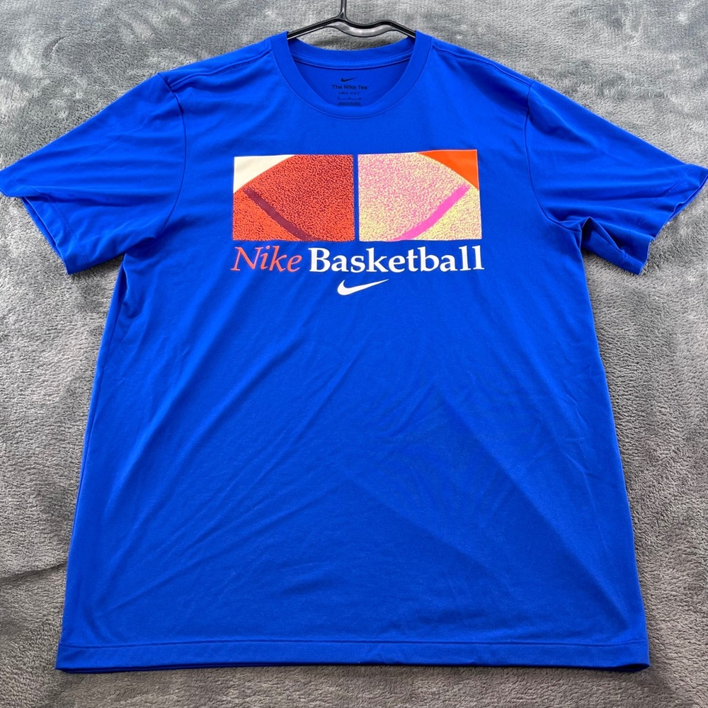 Nike Basketball Dri-FIT Graphic T-Shirt Mens Medium Blue HJ3354-480